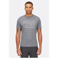 RAB MANTLE OUTLINE TEE - BELUGA MEDIUM